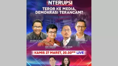Waktu petang Hal ini Teror ke Media, Demokrasi Terancam? pada INTERUPSI dengan Ariyo Ardi, Anisha Dasuki serta juga Para Narasumber Kredibel Lainnya Live di iNews