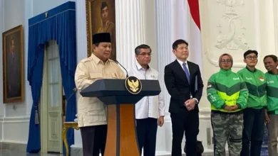 Ojol kemudian Kurir Online Dijamin Dapat THR, Prabowo: Dalam Bentuk Uang Tunai