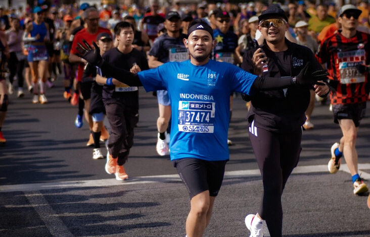 Penuh Syukur lalu Haru, Juragan 99 Berhasil Menaklukkan Tokyo Marathon