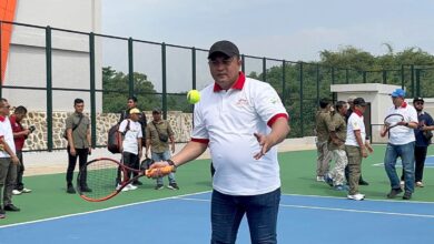 Pimpinan Daerah Bogor resmikan Lapangan Tenis Kapten Muslihat ke Pakansari